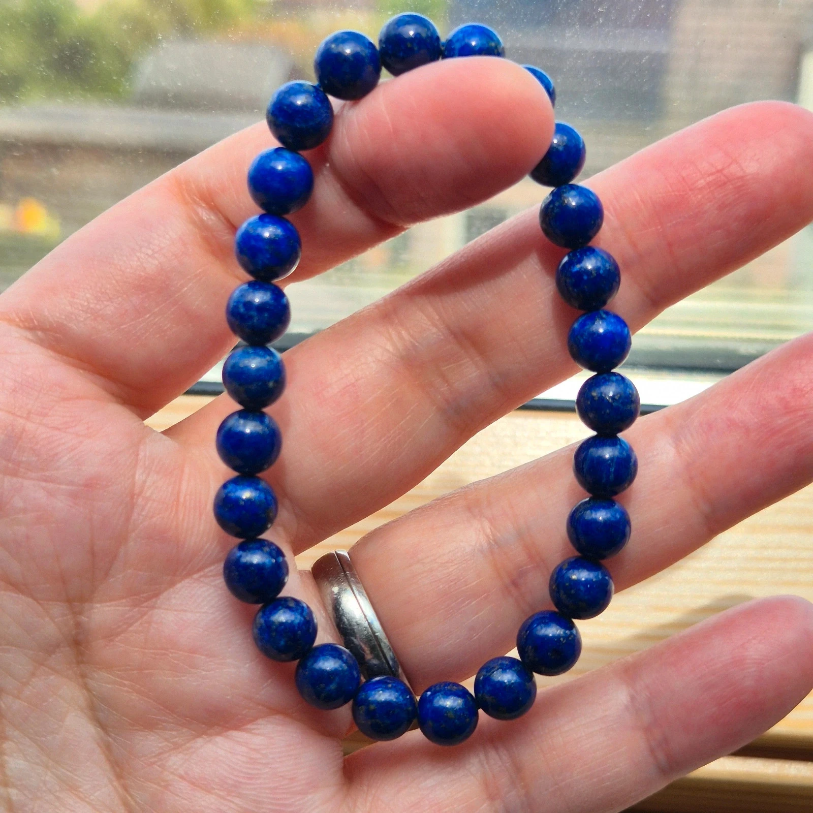 Natual Lapis Lazuli beaded bracelet – photo 6